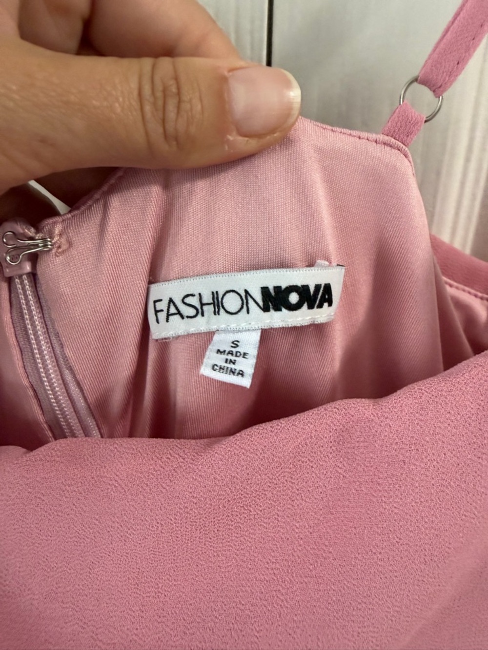 Fashion Nova Dusty Pink High-Low Ruffle Maxi Dress - Picture 5 of 5